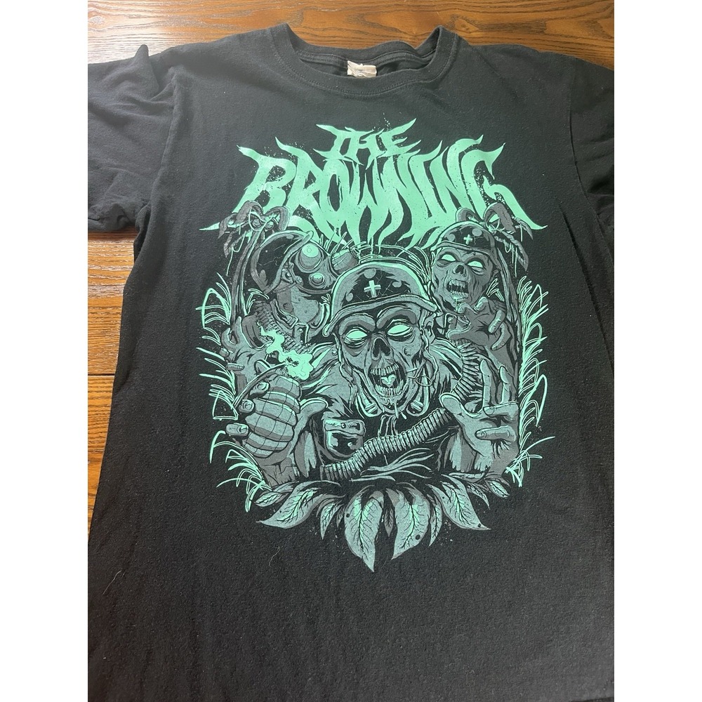The Browning Band Graphic TShirt Zombies Black Medium RARE